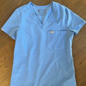 Catarina 1 pocket top - Ciel blue - XXS